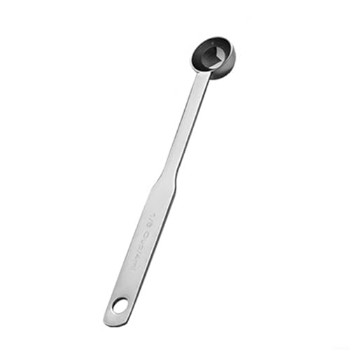 Edelstahl-Messlöffel für Kaffee, langer Griff, 4/8/25 ml für Gewürze, Zucker und andere Zutaten (4 ml) von ToolsEvery