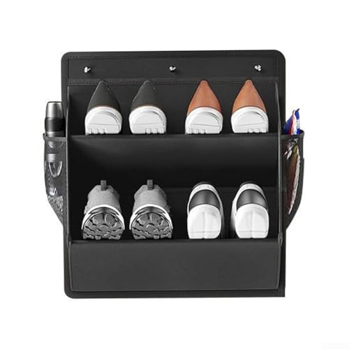 Effizienter Wohnmobil-Schuhschrank mit Bandtür für organisierten Zugang zu Schuhen (schwarz) von ToolsEvery