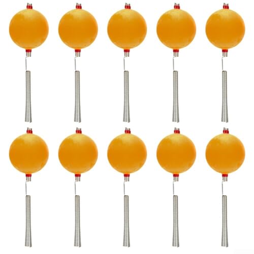 Eisangeln Jigs mit unwiderstehlichem Rassel-Sound, 10 Stück für verbesserte Fangraten (10 Stück grün + rot) von ToolsEvery