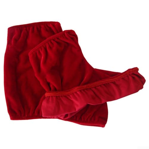 Eiskunstlaufschuh-Abdeckung, 22 x 22 x 0,5 cm, 50 g, elastisch, Polyester, schmutzabweisend, Schutz für Skateschuhe (rot) von ToolsEvery