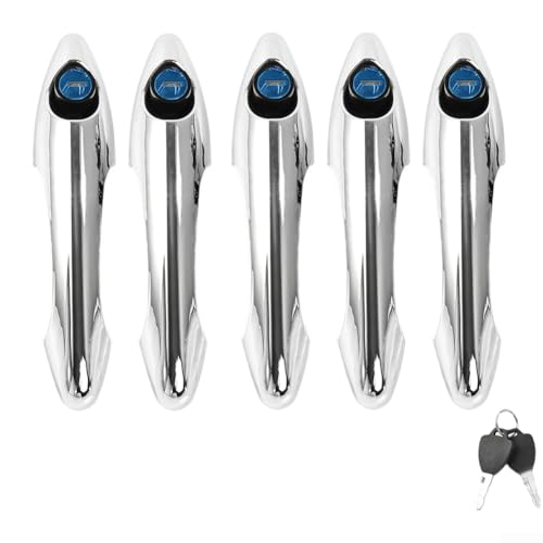 Elektrischer Dreirad-Türgriff mit Schloss im Predator-Stil und wetterbeständiger Konstruktion für geschlossene Fahrzeugüberdachungen (5 Stück) von ToolsEvery