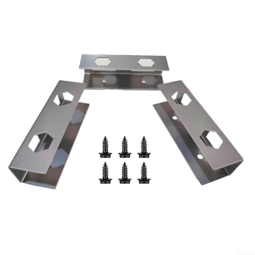 Ergonomische Laptop-Halterung unter dem Schreibtisch, Metallhalterung für platzsparend, einfachen Zugang und effiziente Arbeitsumgebung (Silber) von ToolsEvery