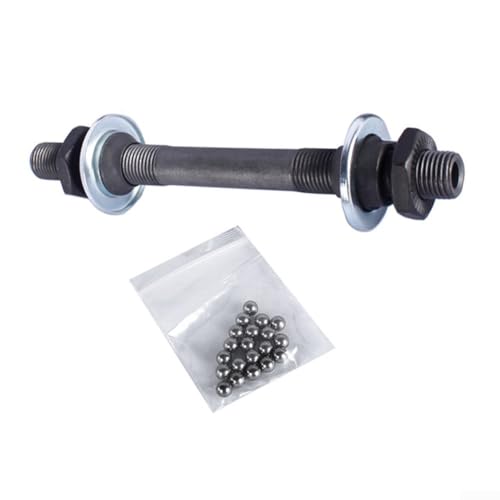 Fahrrad-Hinterradnabe Ersatzachse 135 mm mit Kugellager, kompatibel mit NOVATEC hohle Hinterachse für 135 mm Gabel (Kit1) von ToolsEvery