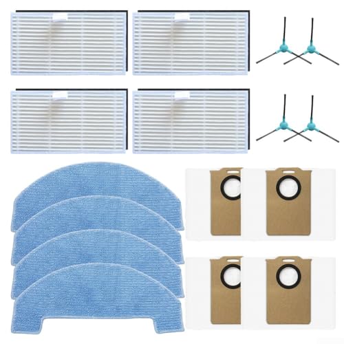 Filter Mop Tuch Staubbeutel Seitenbürste Kit für Ultenic für T20 Pro Saugroboter Seitenbürste Filter Mop Tuch Staubbeutel von ToolsEvery
