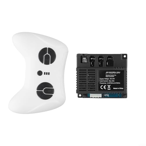 Für Kinder Elektroauto 24 V JR1932RX Empfänger mit 2 4G kompatiblen Fernbedienungen, 7-polige vierseitige Steckdose für Kinder auf Autos und Fahrzeugen (komplettes Set) von ToolsEvery