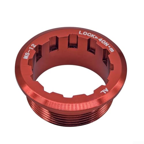 Für MicroSpline 12-Gang-Fahrradsicherungsringe, CNC-Aluminium, 2 Stück für verbesserte Leistung (rot) von ToolsEvery