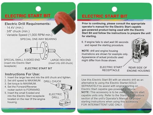 Für Rasenmäher-Jumpstarter, die sich an Ihre Bohrmaschine anpasst; geeignet für verschiedene Outdoor-Ausrüstung von ToolsEvery