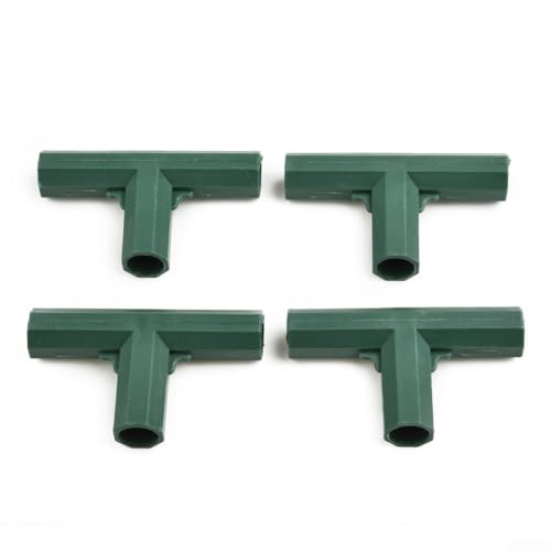 Gewächshaus-Halterung für Gartenmarkise, Anschlüsse für 16 mm Rohre, DIY-Kunststoff-Rahmenteile (T 3-Wege), 4 Stück von ToolsEvery