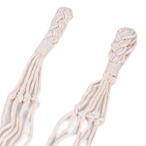 Hängender Toilettenpapierhalter aus Baumwollseil mit schickem Design für moderne Wohnästhetik (beige) von ToolsEvery