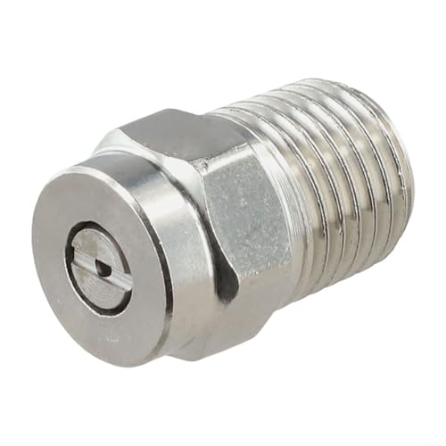 Hochdruckreiniger Strahldüse 14 Zoll 0, 15, 25, 40 Grad Spray Edelstahl 304 1/4 Gewinde 1 2mm Loch für K und Rohrreinigung mit Hochdruckschlauch (15°) von ToolsEvery
