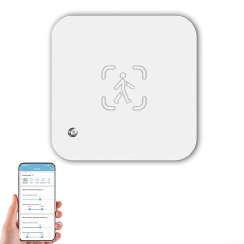 Intelligenter menschlicher Lichtsensor mit WLAN und Zigbee-Unterstützung mit Echtzeit-Benachrichtigungen und breitem 6 Meter Erfassungsbereich für Sicherheit (WLAN) von ToolsEvery