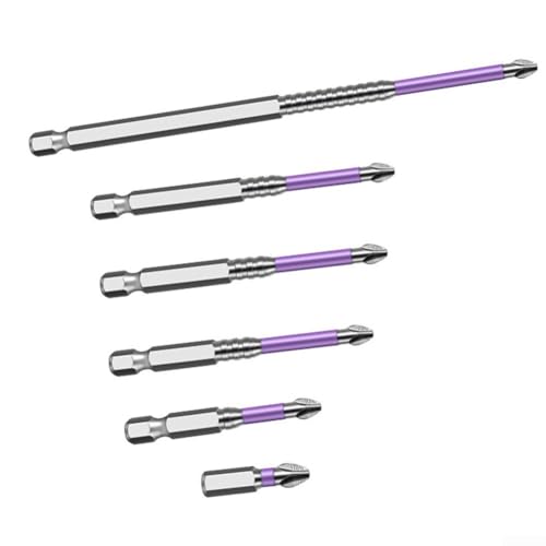 K5 Rutschfester PH2 Magnet-Kreuz-Bit für effektives Drehmoment im Elektro- und Handbohrmaschinen-Einsatz (25-50-65-70-90-150) von ToolsEvery