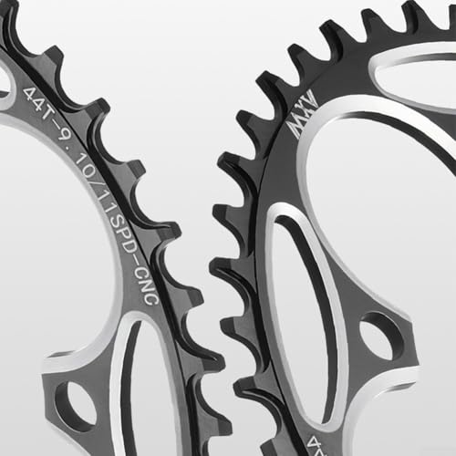 Kettenblatt für Rennrad mit 110BCD 5 Bolzen schmal breit 42T 44T 46T 48T aus Aluminiumlegierung (46T) von ToolsEvery