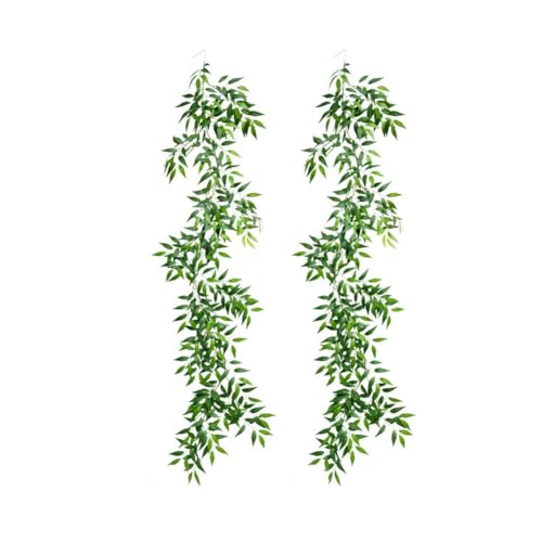 Künstliche Eukalyptus-Ranke für Hochzeiten im Freien und Heimdekoration, lebensechte simulierte Rattan-Landschaftsgestaltung Akzent (A) von ToolsEvery