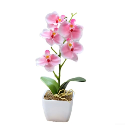 Kunstblumentopf mit 5 Köpfen für stilvolle Dekoration in Büros und Häusern (Rosa) von ToolsEvery