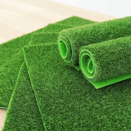 Lebensechter Kunstrasen-Teppich zur Verschönerung Ihres Hauses oder Gartens (50 x 100 cm) von ToolsEvery