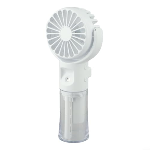 Leicht tragbares Mini-Handkühlgerät mit integriertem Luftbefeuchter und anpassbaren Luftstromoptionen (weiß) von ToolsEvery