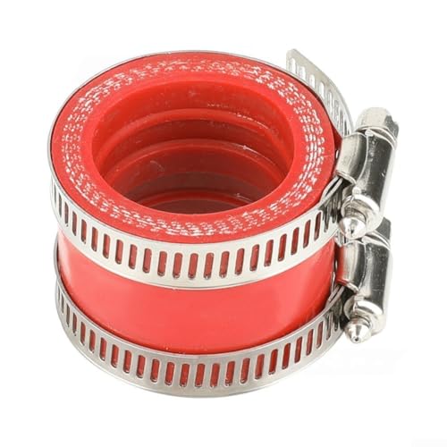 Motorrad Vergaser Ansauggummi Adapter 35mm Durchmesser Rohr kompatibel mit ATV Roller Dirt Bike Go Kart passend für OKO Vergaser Modelle (rot) von ToolsEvery