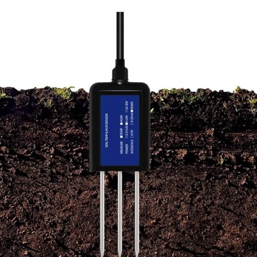 Multi-Parameter Bodenfeuchtigkeitssensor, Messung von Temperatur, Luftfeuchtigkeit, pH-Wert, Leitfähigkeit und NPK mit Speicher für Garten- und Bauernhofbodengesundheit (3-in-1) von ToolsEvery