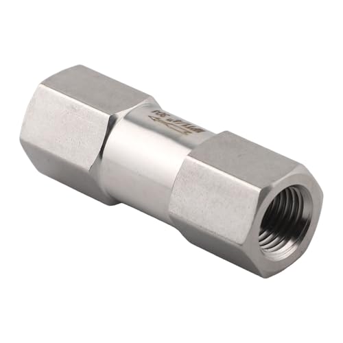 NPT-Rückschlagventil aus 304 Edelstahl, entwickelt für Rückflussverhinderung mit Rückschlagventil-Design, Betrieb in breitem Temperaturbereich für Kraftstoff- und Gasleitungen (NPT1/4) von ToolsEvery