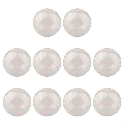 Offene Acryl-Kugeln, Set mit 10 befüllbaren Ornamenten, perfekt für Heimdekoration und festliche Anlässe (10 cm) von ToolsEvery