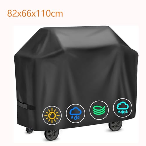 Outdoor-Grillabdeckung aus strapazierfähigem 420D-Oxford-Tuch, leicht für die Aufbewahrung (82 x 66 x 110 cm) von ToolsEvery