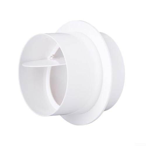 PVC-Rückzugsdämpfer für Badezimmer, rundes Rückschlagventil für Luftstromregulierung (120 mm) von ToolsEvery