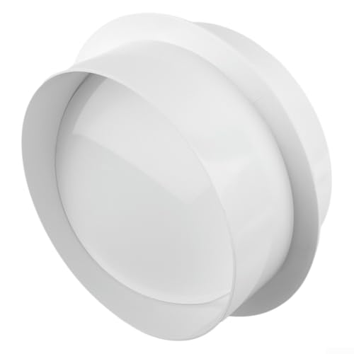 PVC-Rückzugsdämpfer für Badezimmer, rundes Rückschlagventil für Luftstromregulierung (200 mm) von ToolsEvery