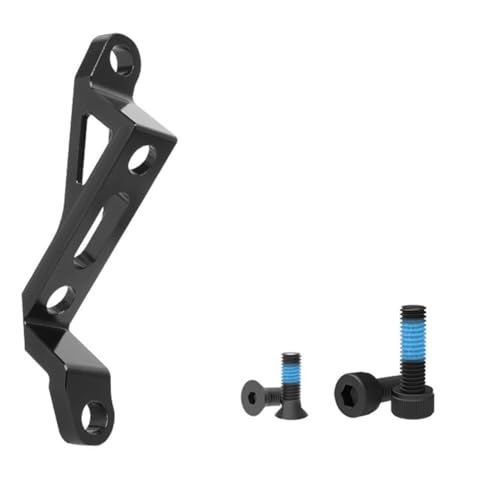 Post to Flat Mount Brake Caliper Adapter for Bicycle Disc Brake Conversion Suitable for 160mm/180mm Disc Brakes CNC Aluminum Machined (180MM) von ToolsEvery