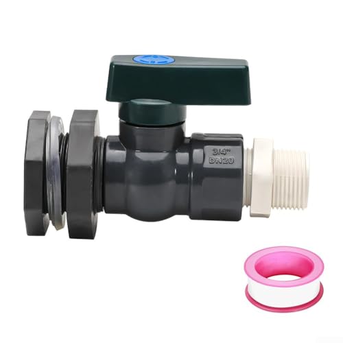 Praktisches Regenwasserventil 3/4 PVC mit Schottanschluss für Aquarien und Garten (C) von ToolsEvery