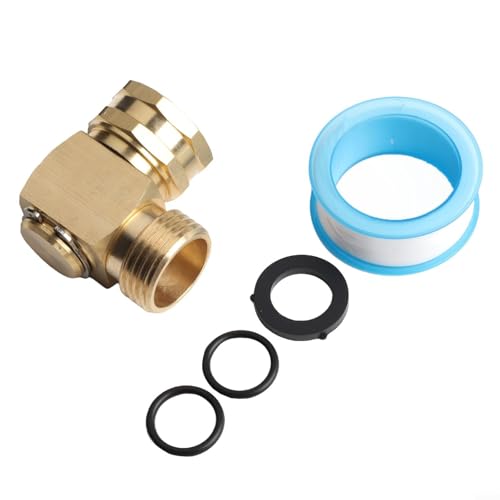 Premium Gartenschlauch-Drehgelenkverbinder mit 1,9 cm GHT-Gewinde, entworfen, um Knicke zu vermeiden und einen reibungslosen Durchfluss zu erhalten von ToolsEvery