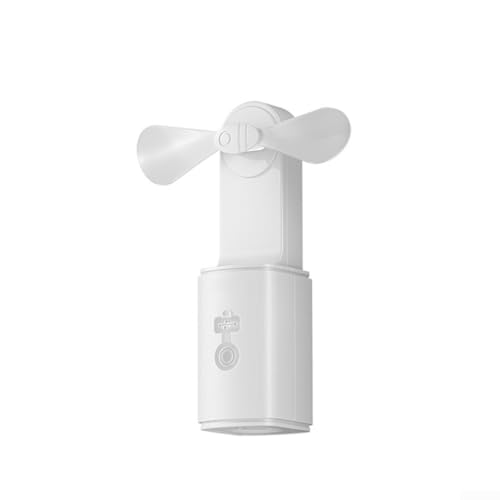 Reisefreundlicher Handventilator mit eingebauter Taschenlampe, perfekt für Outdoor-Abenteuer (weiß) von ToolsEvery