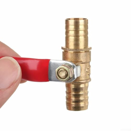 Robuster Schlauchstutzen, Inline-Absperrkugelhahn für private und industrielle Bedürfnisse (6 mm) von ToolsEvery