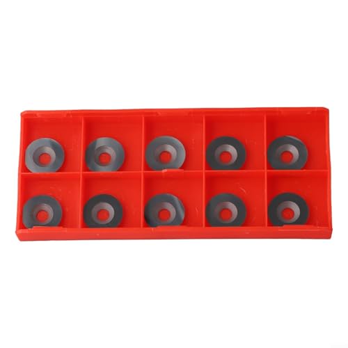 Runde Hartmetall-Fräserklingen, 10 Stück, 18 mm Durchmesser, 3 mm Dicke, 30 Grad Holzdrehmaschinen-Einsätze Runde Hartmetall-Fräserklingen, 10 Stück, 18 mm Durchmesser, 3 mm Dicke, 30 Grad Holzdrehmaschinen-Einsätze von ToolsEvery