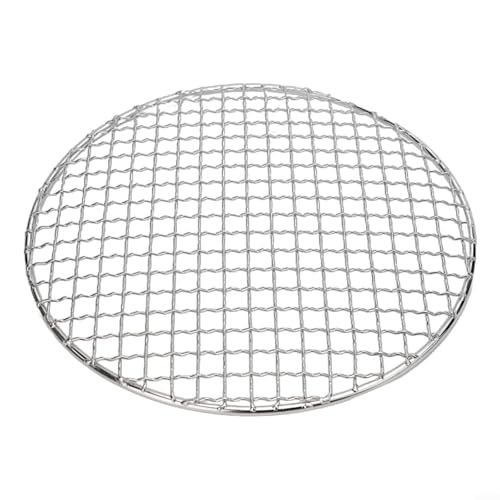 Runder Grillrost aus Edelstahl, ideal für gleichmäßiges Erhitzen und kein Auslaufen von Lebensmitteln (25 cm) von ToolsEvery