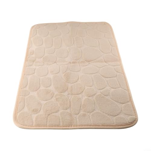 Saugfähige Badematte aus Memory-Schaum, rutschfestes Design für Badezimmer, Toiletten und Puderräume (Khaki) von ToolsEvery