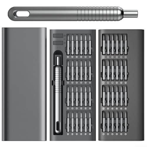 Schraubendreher-Set, 49-in-1, doppelseitiges kleines Schraubendreher-Set, magnetisches Reparatur-Werkzeug-Set für Laptop, Handy, PC, Tablet, Computer Schraubendreher-Set, 49-in-1, doppelseitiges kleines Schraubendreher-Set, magnetisches Reparatur-Werkzeug-Set für Laptop, Handy, PC, Tablet, Computer von ToolsEvery