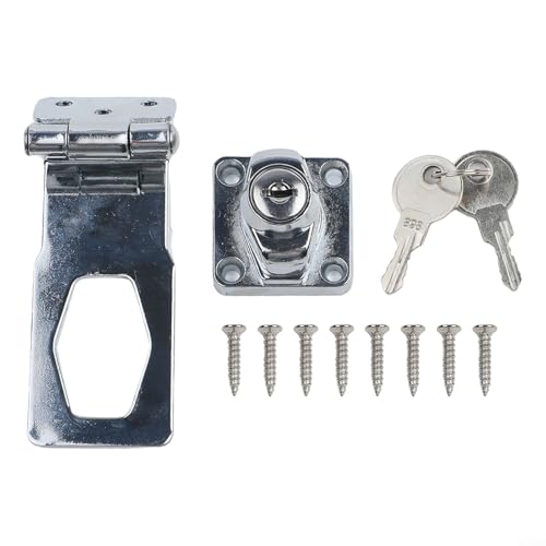 Schubladenschloss mit 90-Grad-Winkel und Schlüssel für nach innen öffnende Türen, bietet ein starkes Verriegelungssystem zum Schutz von Haushaltsgegenständen (10,2 cm) von ToolsEvery