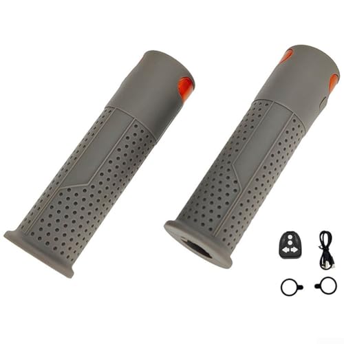 Scooter-Lenker verbessert ergonomisch geformte Griffe mit eingebauten Sicherheitslichtern für Ihre Xiaomi Modellfahrten (grau) von ToolsEvery