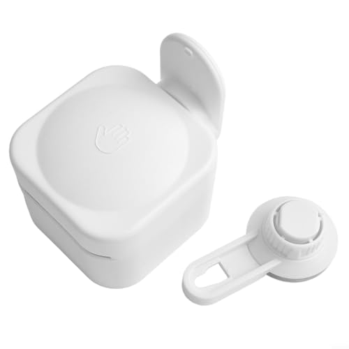 Seifenspender zur Wandmontage mit Saugnapf, wasserdichte ABS-Seifenbox für bequemen Zugang (weiß) von ToolsEvery