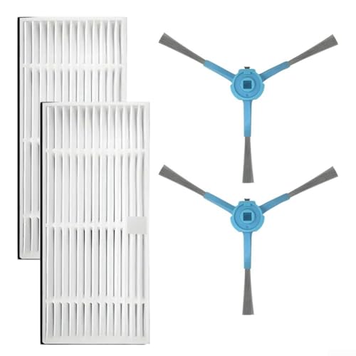 Seitenbürste und Filter Set für Cecotec für Conga 9590 9990 10090 AI Staubsauger, entwickelt um Ecken zu erreichen und Staub einzufangen Seitenbürste und Filter Set für Cecotec für Conga 9590 9990 10090 AI Staubsauger, entwickelt um Ecken zu erreichen und Staub einzufangen von ToolsEvery