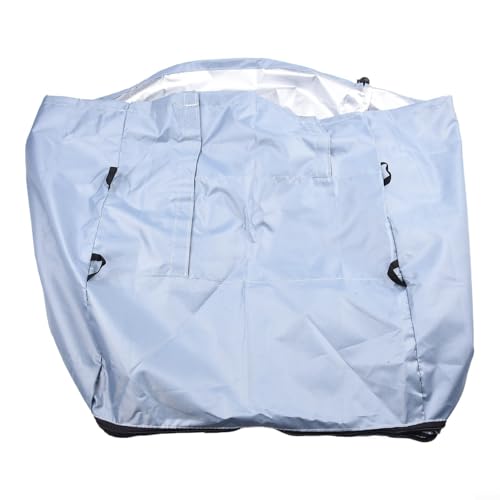 Sichere Passform, 420D silberbeschichtete 43 x 38 x 54 cm, Spa-Heizungspumpenabdeckung, einfache Installation, für Wanne, Pool, Außenbereich (grau) von ToolsEvery