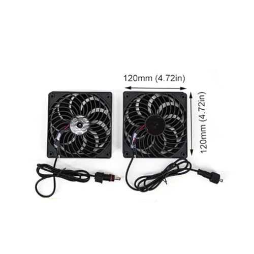 Solarpanel-Ventilator-Set, 15 W/12 V, wetterfest, Solarstrom für Doppelventilator, für Haustierhaus, Hühnerstall, Gewächshaus, Schuppen, Fenster Solarpanel-Ventilator-Set, 15 W/12 V, wetterfest, Solarstrom für Doppelventilator, für Haustierhaus, Hühnerstall, Gewächshaus, Schuppen, Fenster von ToolsEvery