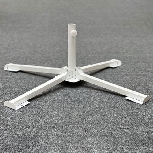 Sonnenschirmständer für den Garten, Sonnenschirmständer, Stoff-Sonnenschirmständer, faltbares Design, Komplettpaket, für Garten und Strand und Park (weiß) von ToolsEvery