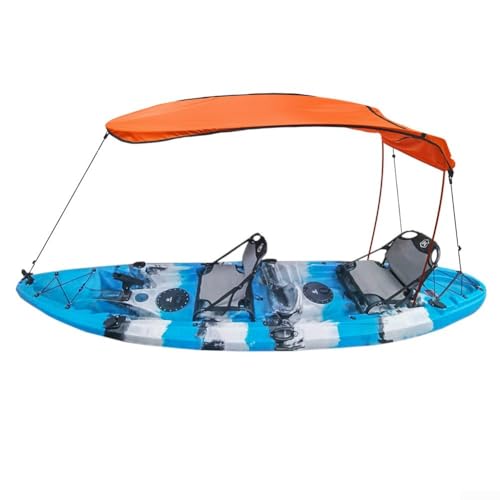 Sonnenschutz für Kajak mit Aufbewahrungstasche, leicht und praktisch für Abenteuer (Orange) von ToolsEvery
