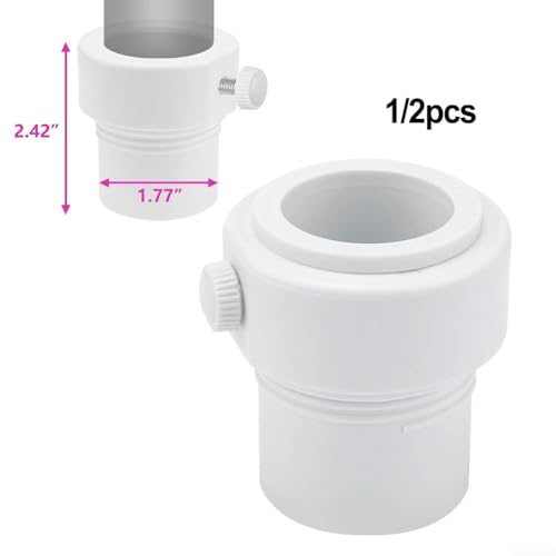 Stabilisatorhülsen-Adapter für Pool-Schirmstangen, passend für Stangen mit 1, 5 und 1 35 Durchmesser für verbesserten Windwiderstand (2er-Pack) von ToolsEvery