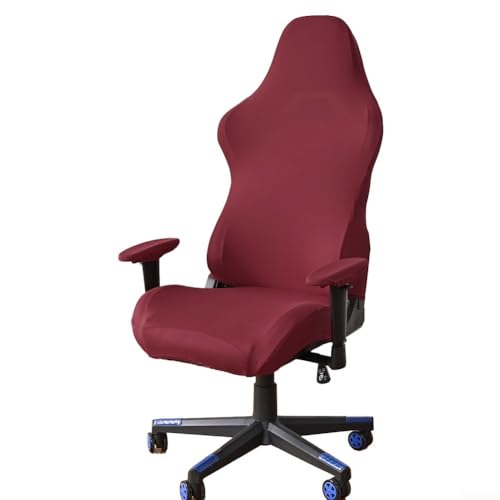 Staubdichter und abnehmbarer Premium-Stoff für unsere ergonomischen Gaming-Stuhl-Sitz- und Armlehnenschoner (Rotwein) von ToolsEvery