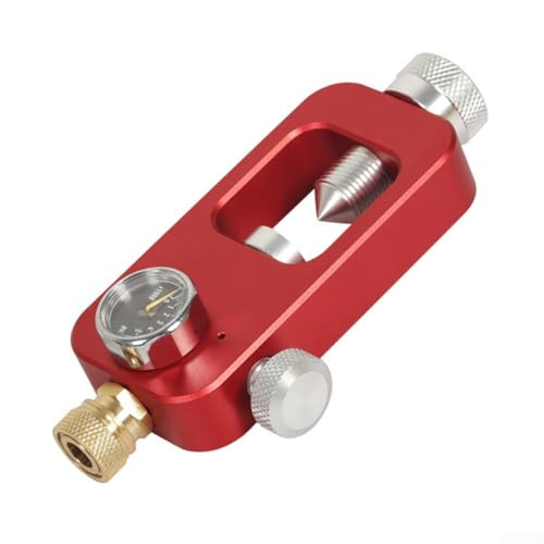 Tauchausrüstung Tauchtank Nachfülladapter mit Manometer und 50 cm Schlauch, geeignet für den professionellen Taucheinsatz (rotes (PSI-Zifferblatt)) von ToolsEvery