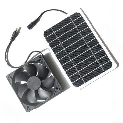 ToolsEvery 6W Solar Abluftventilator für Gewächshäuser und Wohnmobile nachhaltige Außenluftzirkulation von ToolsEvery