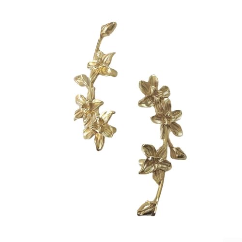 ToolsEvery Schrankgriff aus Messing in Blumenform mit Doppellöchern, entworfen für Kommoden und Nachttische, verleiht Ihrem Zuhause eine raffinierte Note von ToolsEvery